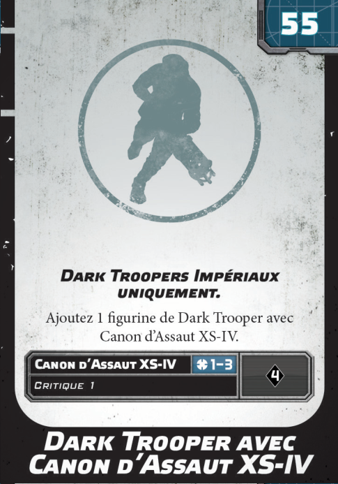 Dark Trooper avec Canon d'Assaut XS-IV