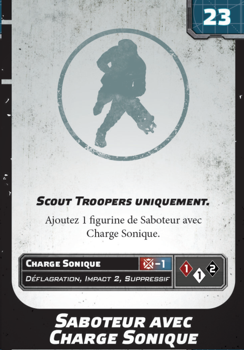 Saboteur avec Charge Sonique