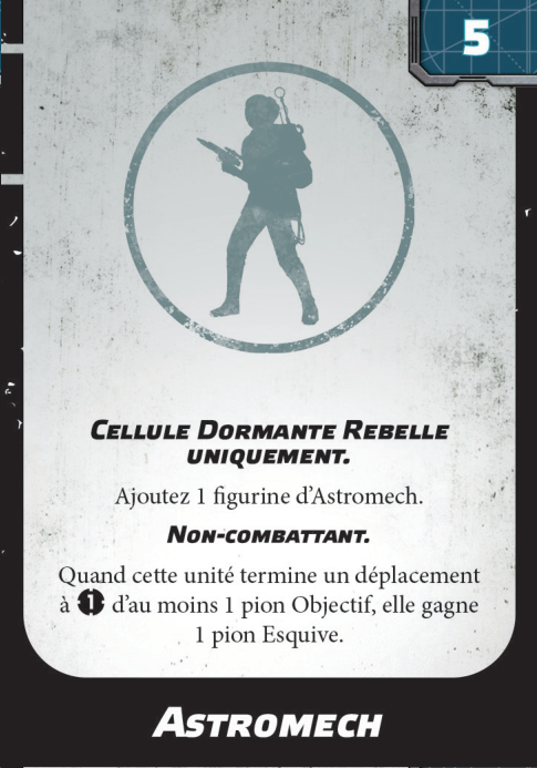 Cellule Dormante Rebelle uniquement.