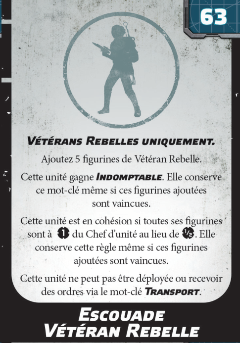 Escouade Vétéran Rebelle